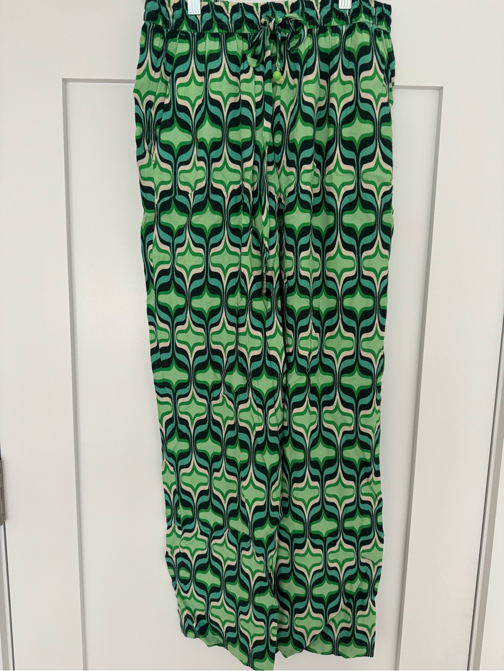 Zara Green Patterned Pants